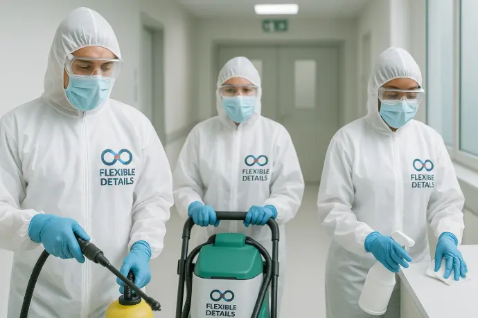 Professional Cleaners desinfecting